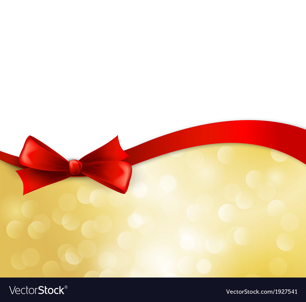 Christmas background with bow Royalty Free Vector Image