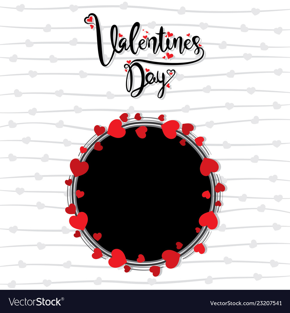 Happy valentines day greeting design