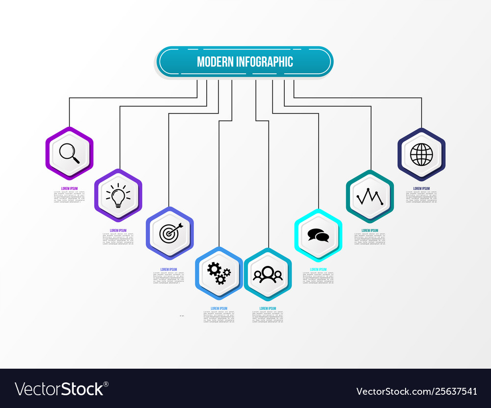 Infografische Designvorlage mit Optionen Schritten