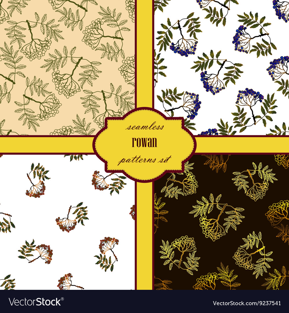 Rowan seamless patterns set