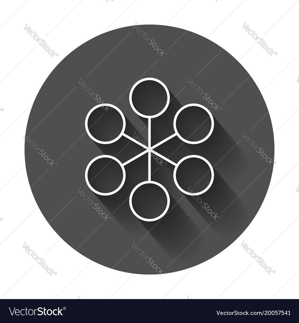 Structure simple flat icon with long shadow