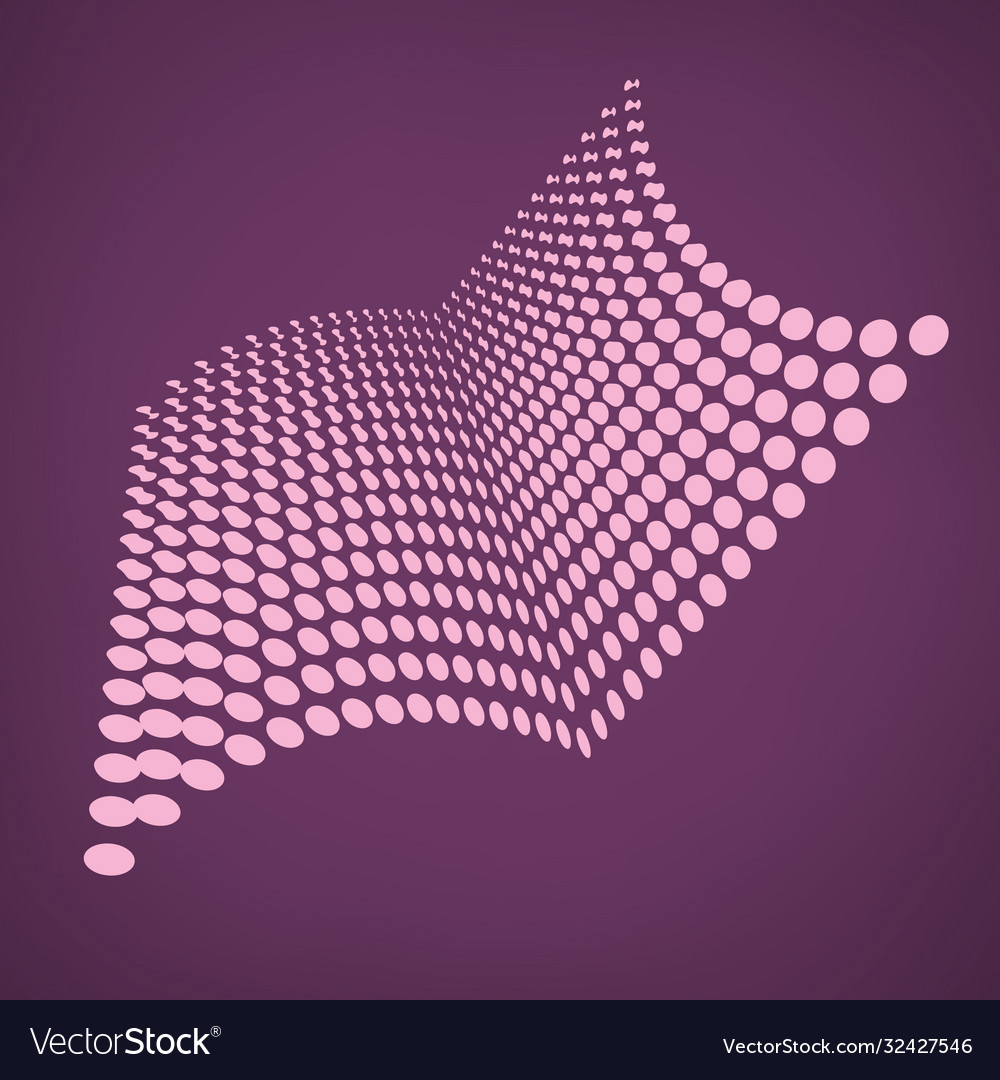 Abstract geometric element with distortion effect vector image Abstract geometric element with distortion effect