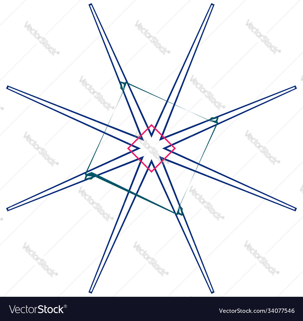 Abstract random geometry shape generative art vector image Abstract random geometry shape generative art