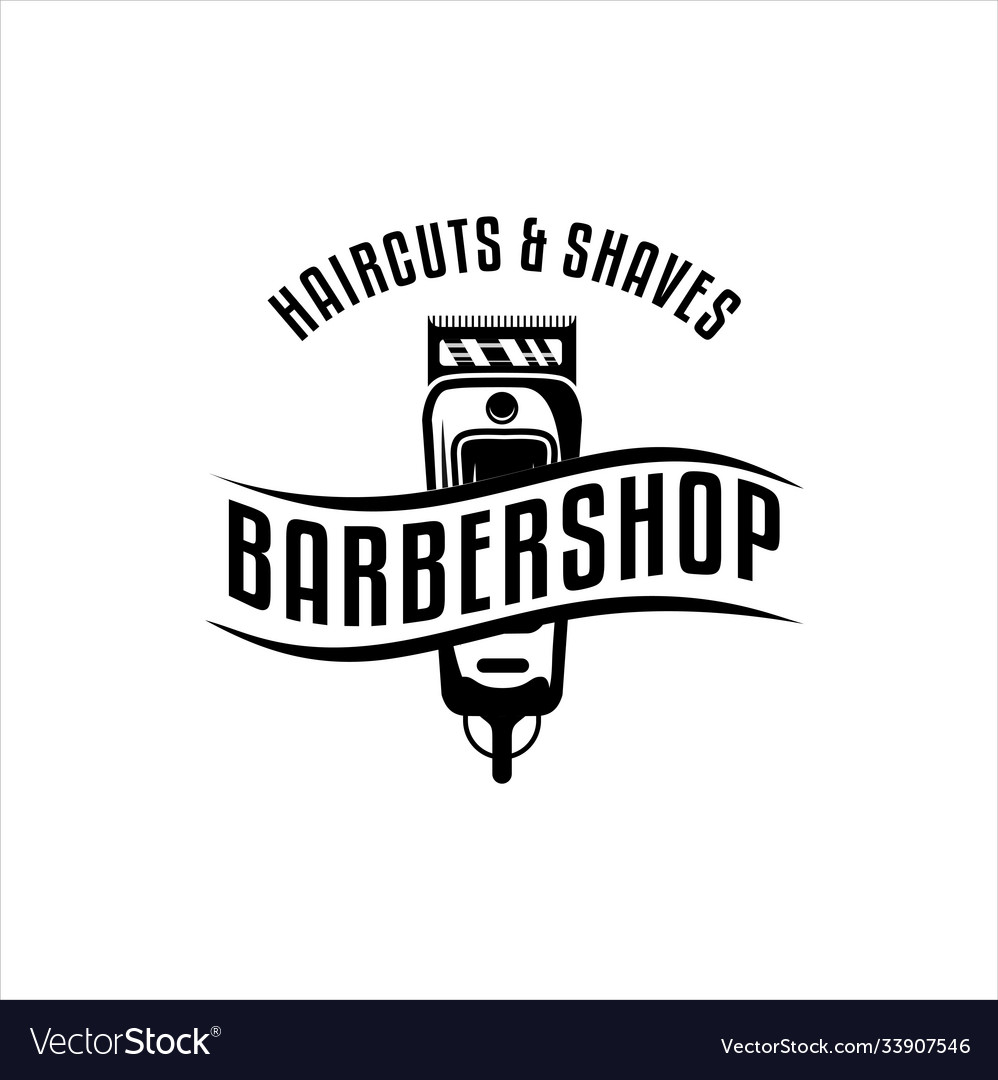 Barber vintage logo Royalty Free Vector Image - VectorStock