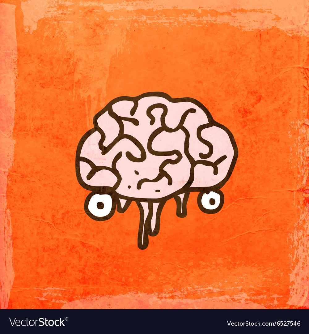 Brain cartoon Royalty Free Vector Image - VectorStock