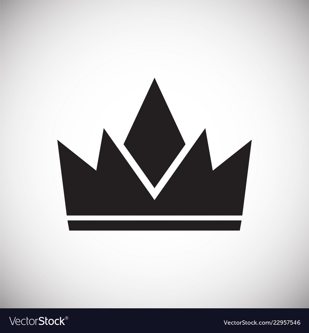 Crown on white background for graphic and web Vector Image