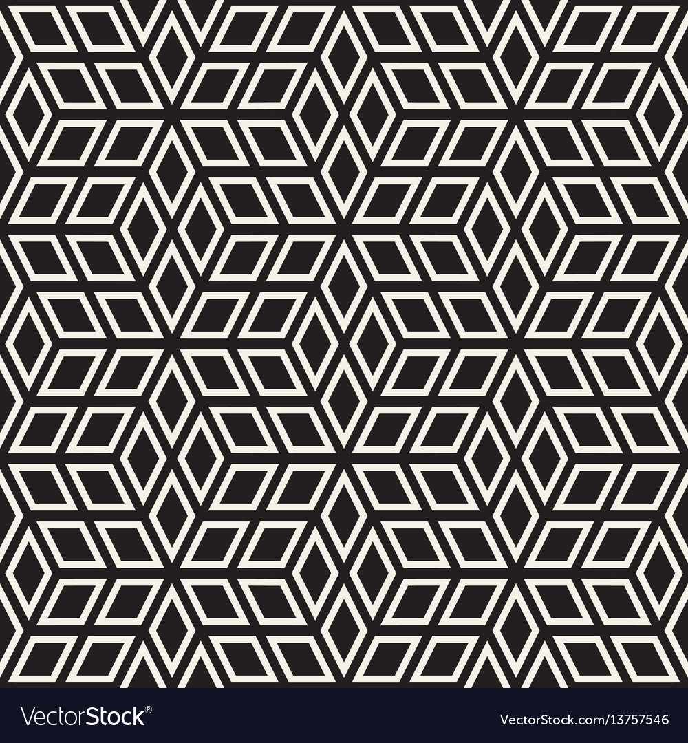 Cubic grid tiling endless stylish texture Vector Image Cubic grid tiling endless stylish texture