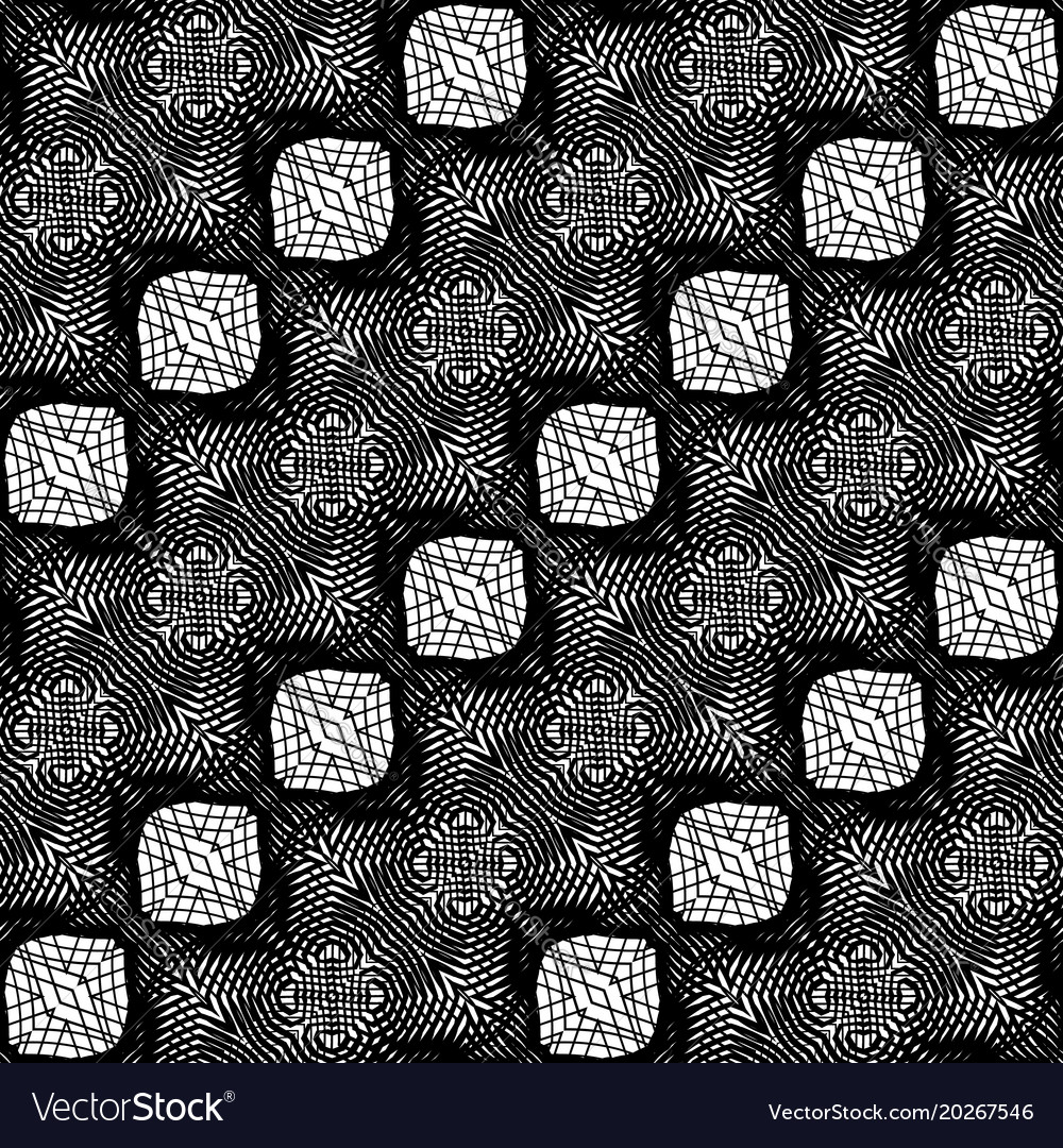 Design seamless monochrome grid pattern