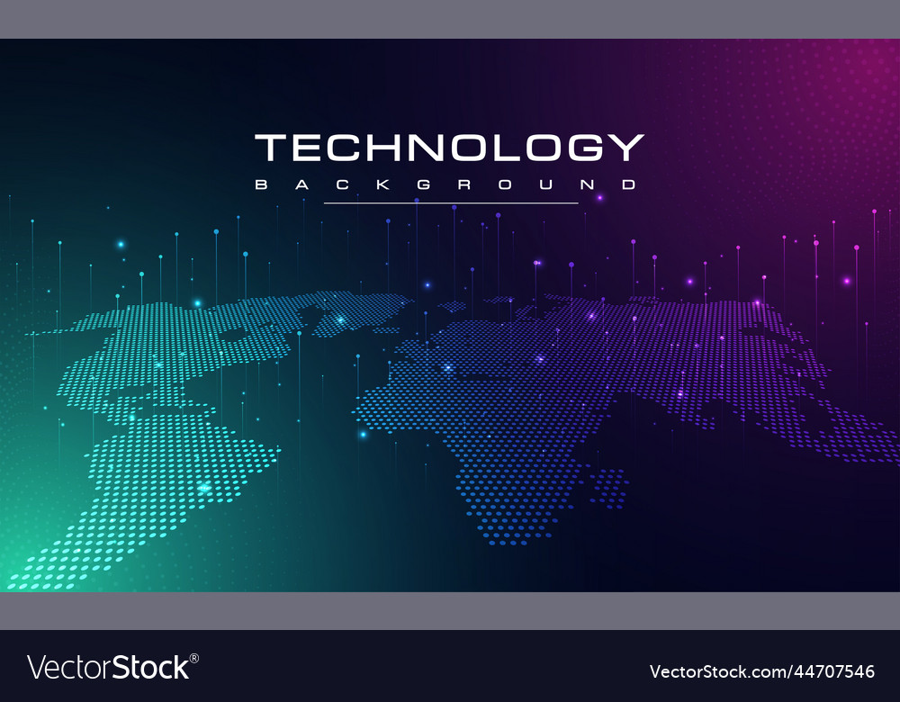 Digital Technology Network Background