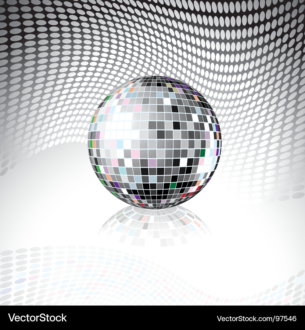 Disco ball Royalty Free Vector Image - VectorStock