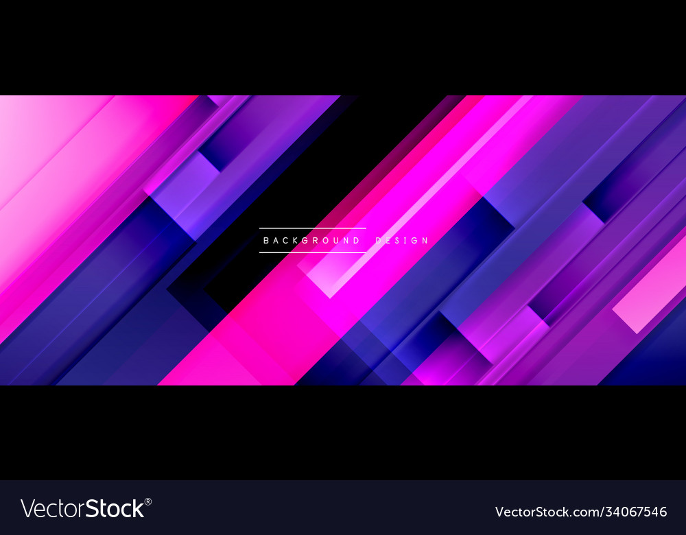 Dynamic lines on fluid color gradient trendy vector image Dynamic lines on fluid color gradient trendy