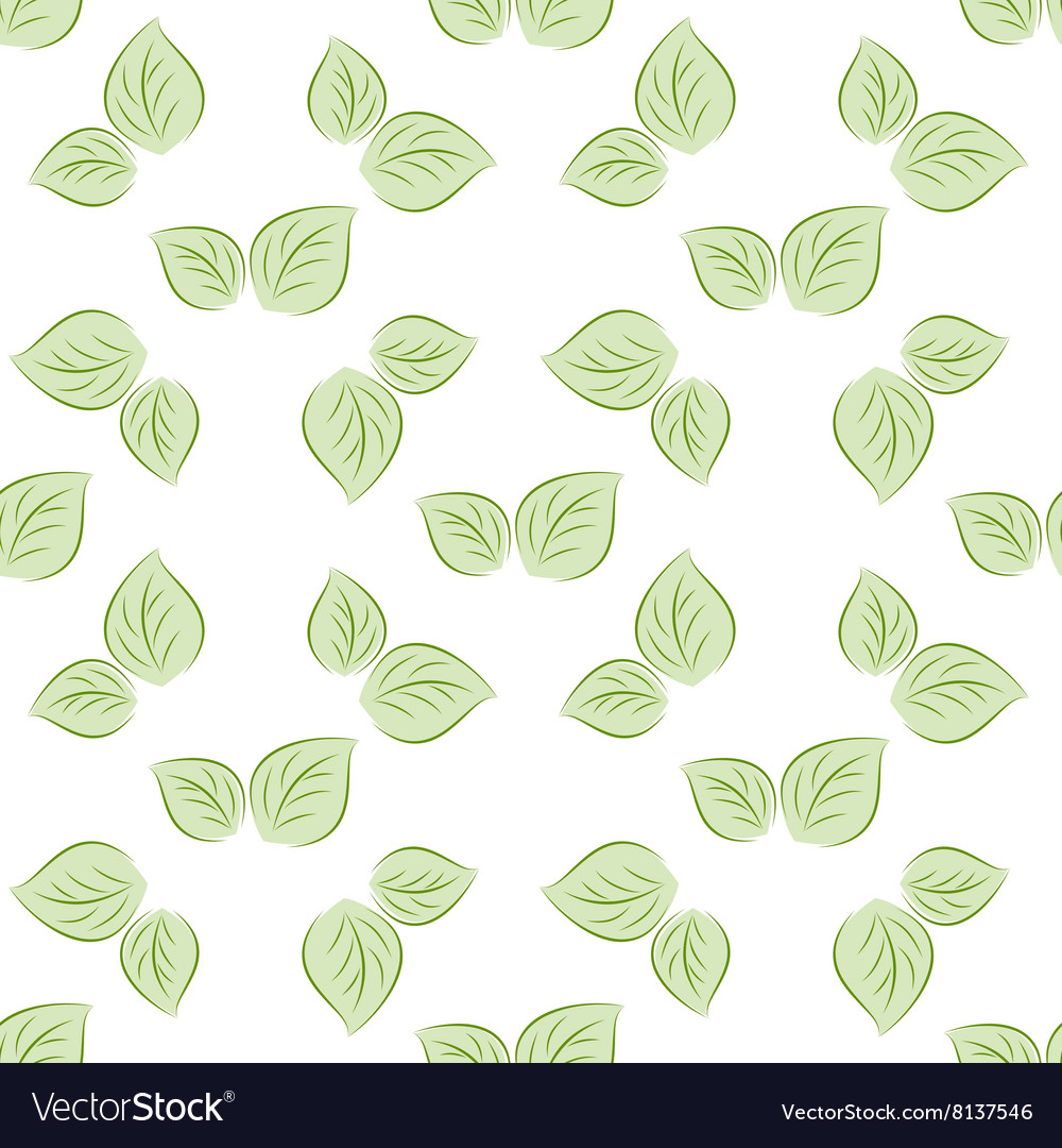 Green leaves seamless