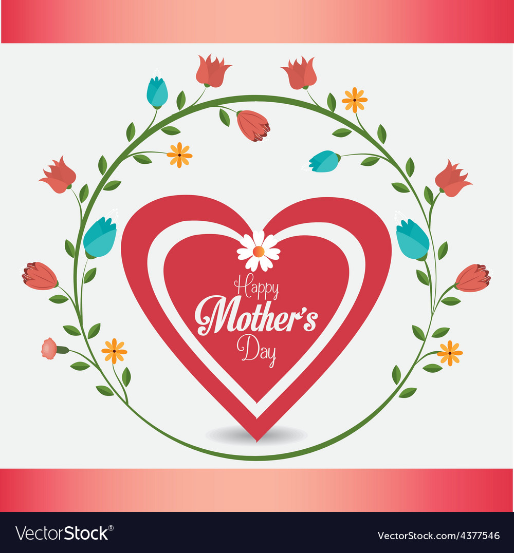 Happy mothers day card design