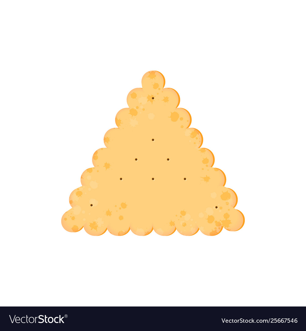 Health cracker isolated cookie triangle icon
