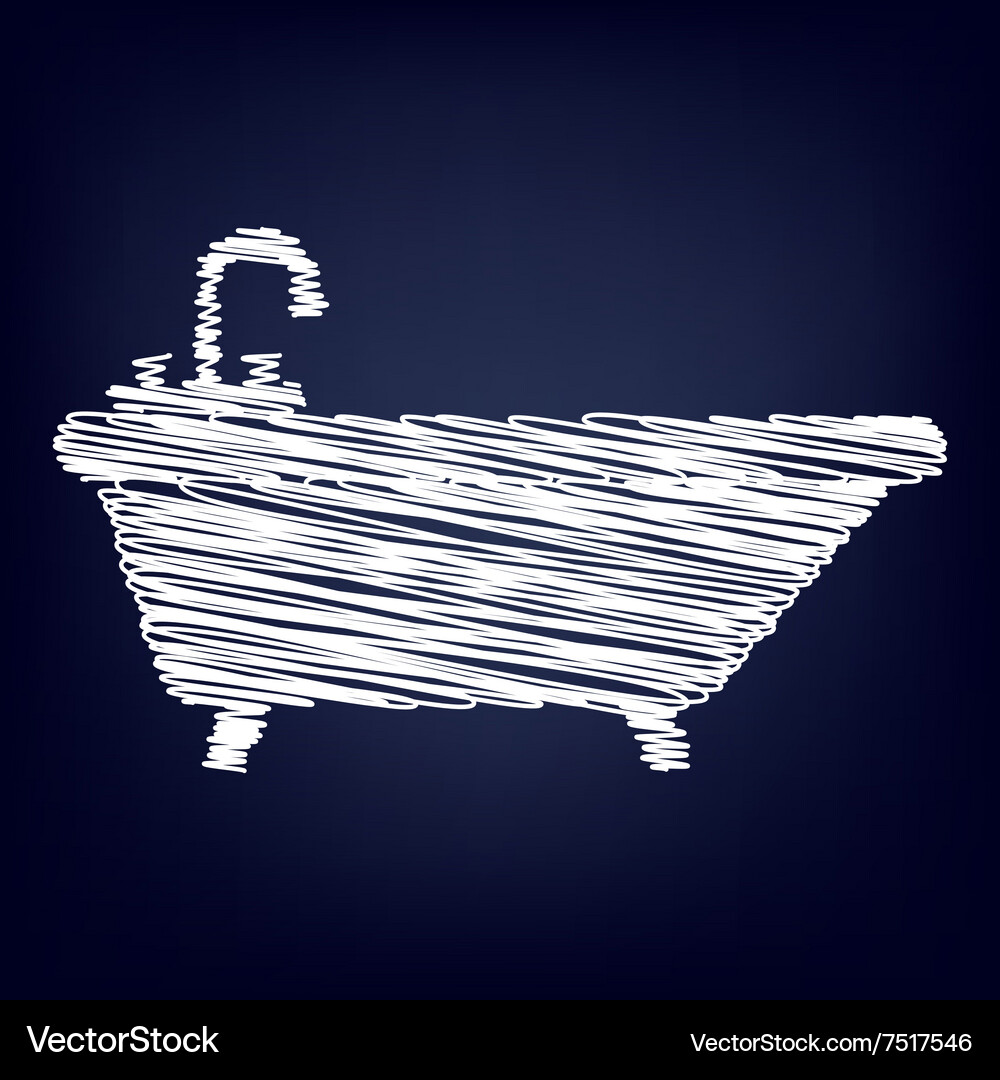 Icon with chalk effect Royalty Free Vector Image