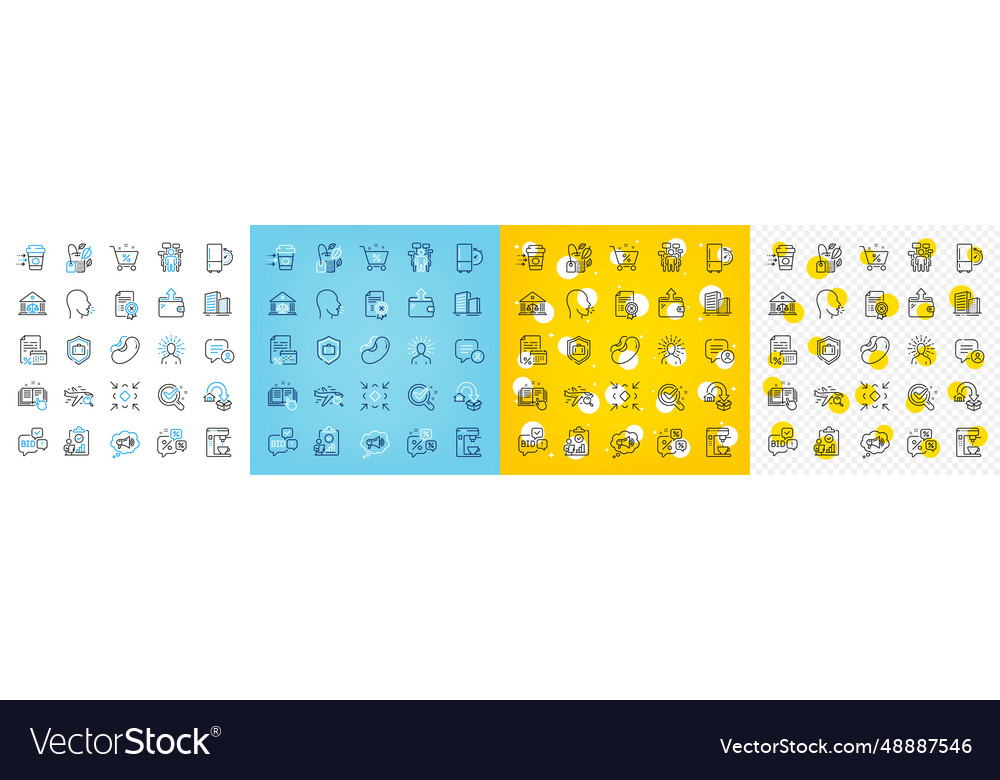 Icons Set von Suchflugbewegungsservice