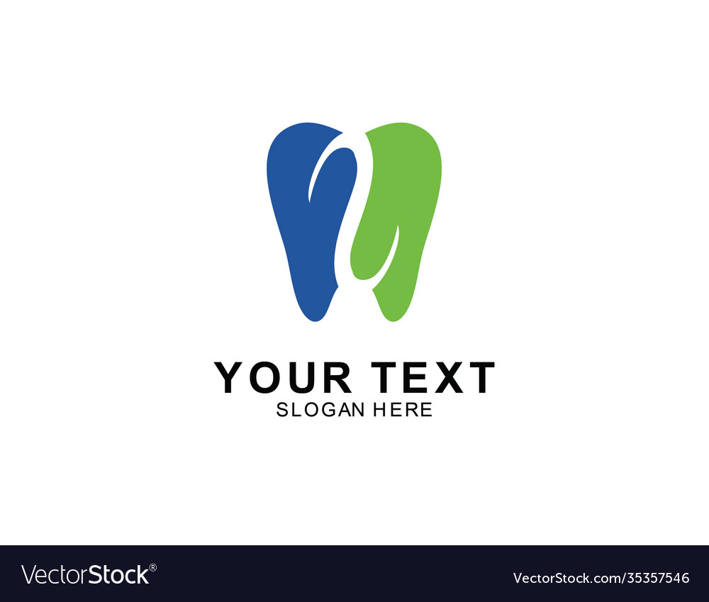 Letter s or dental and leaves logo design