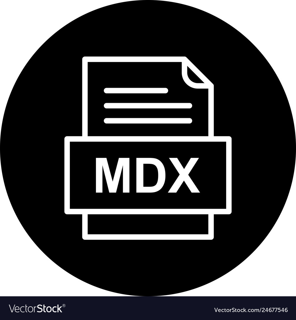 Mdx file document icon