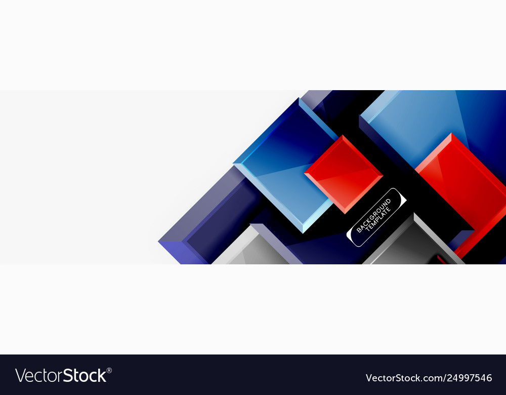 Minimal square banner abstract background Vector Image Minimal square banner abstract background