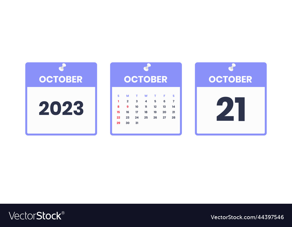 October calendar design 21 2023