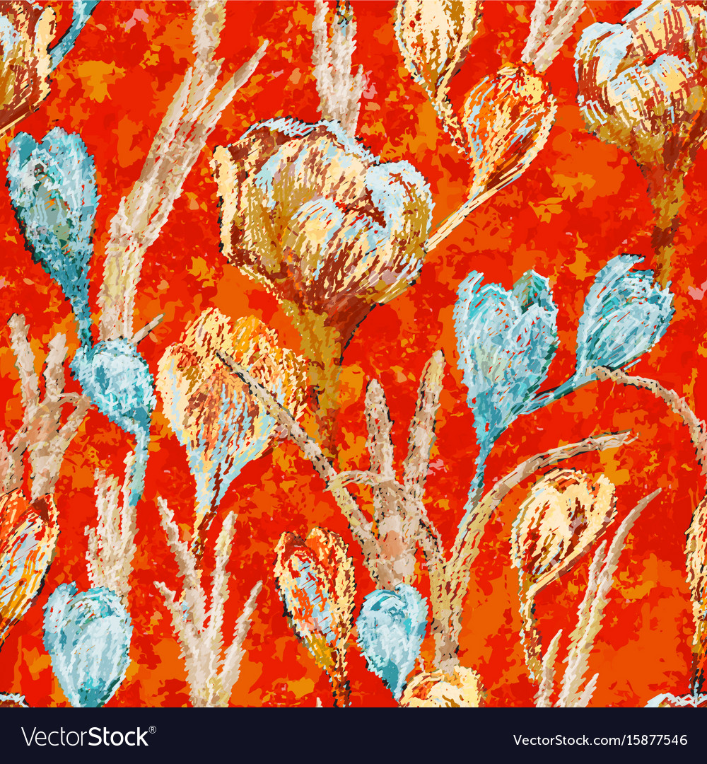 Seamless paisley background floral pattern