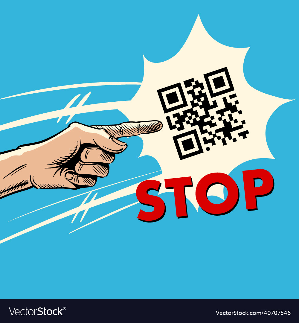 Stop Qr Code Sign Template Royalty Free Vector Image Stop Qr Code Sign Template Royalty Free Vector Image
