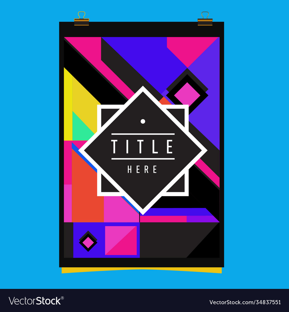 Abstract colorful geometric pattern background