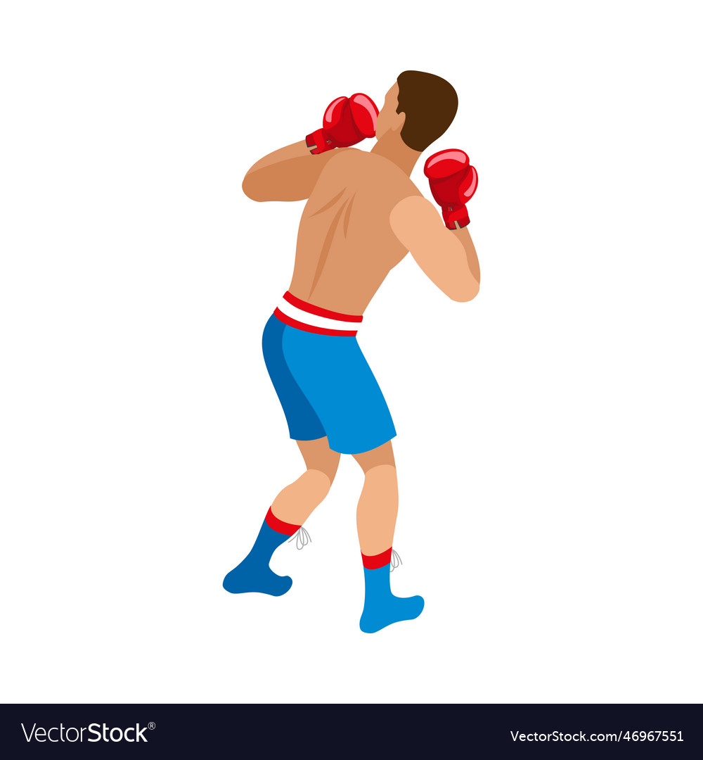 Boxer isometric Royalty Free Vector Image - VectorStock