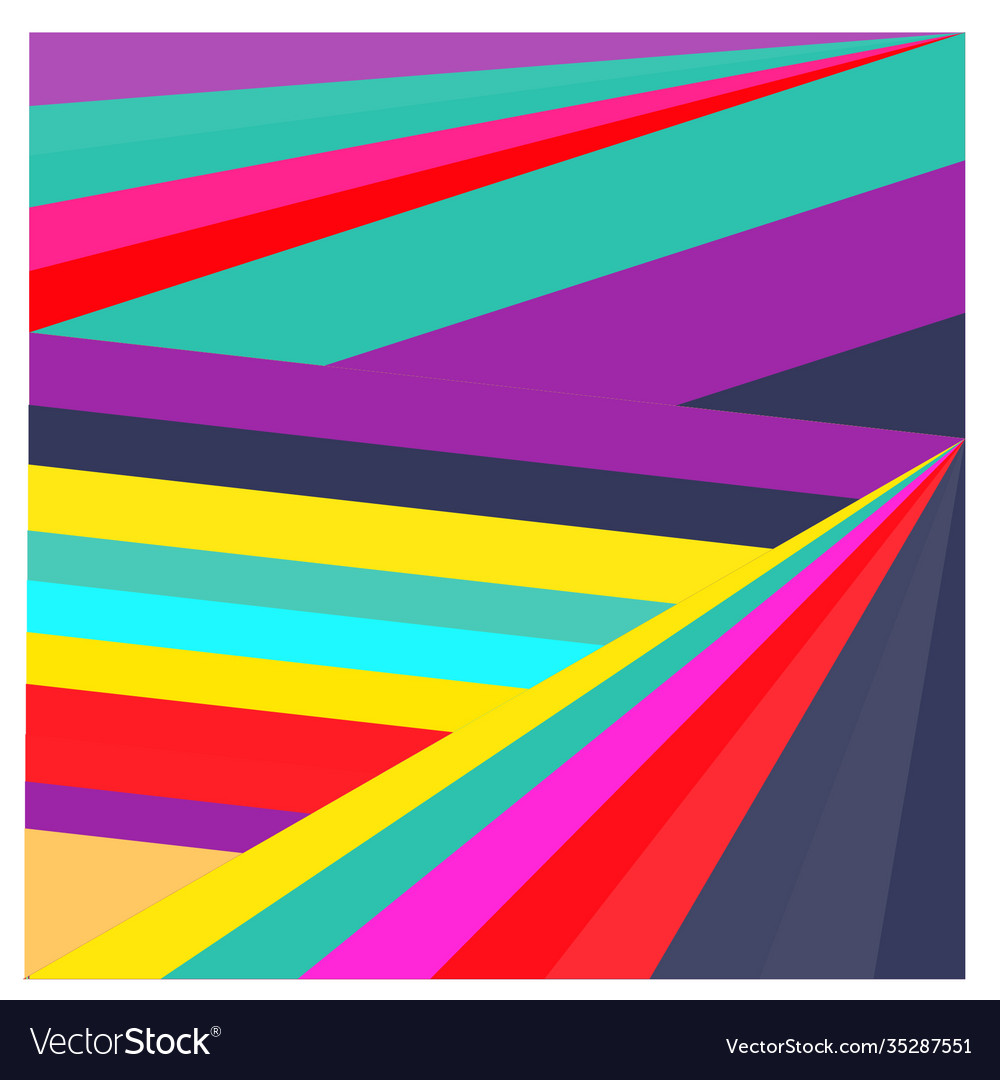 Colorful geometric and curve background pattern