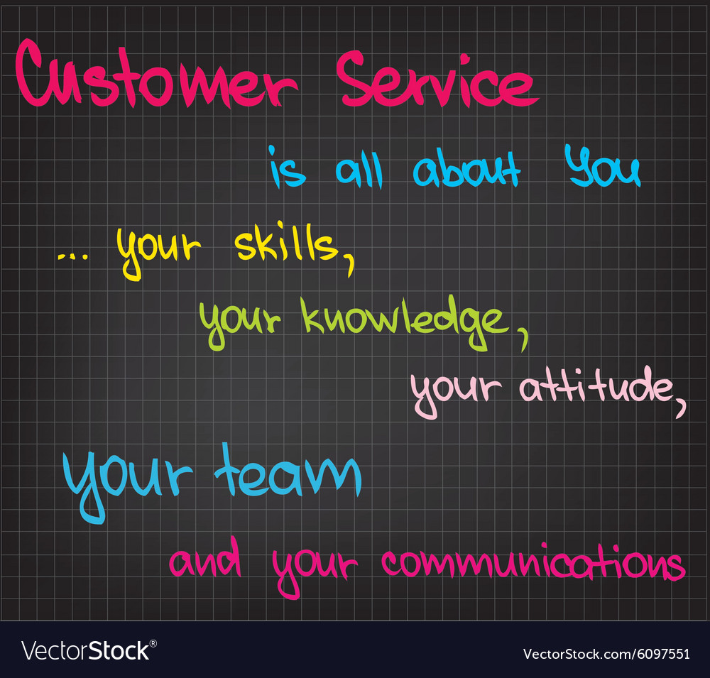 Customer service is all about you