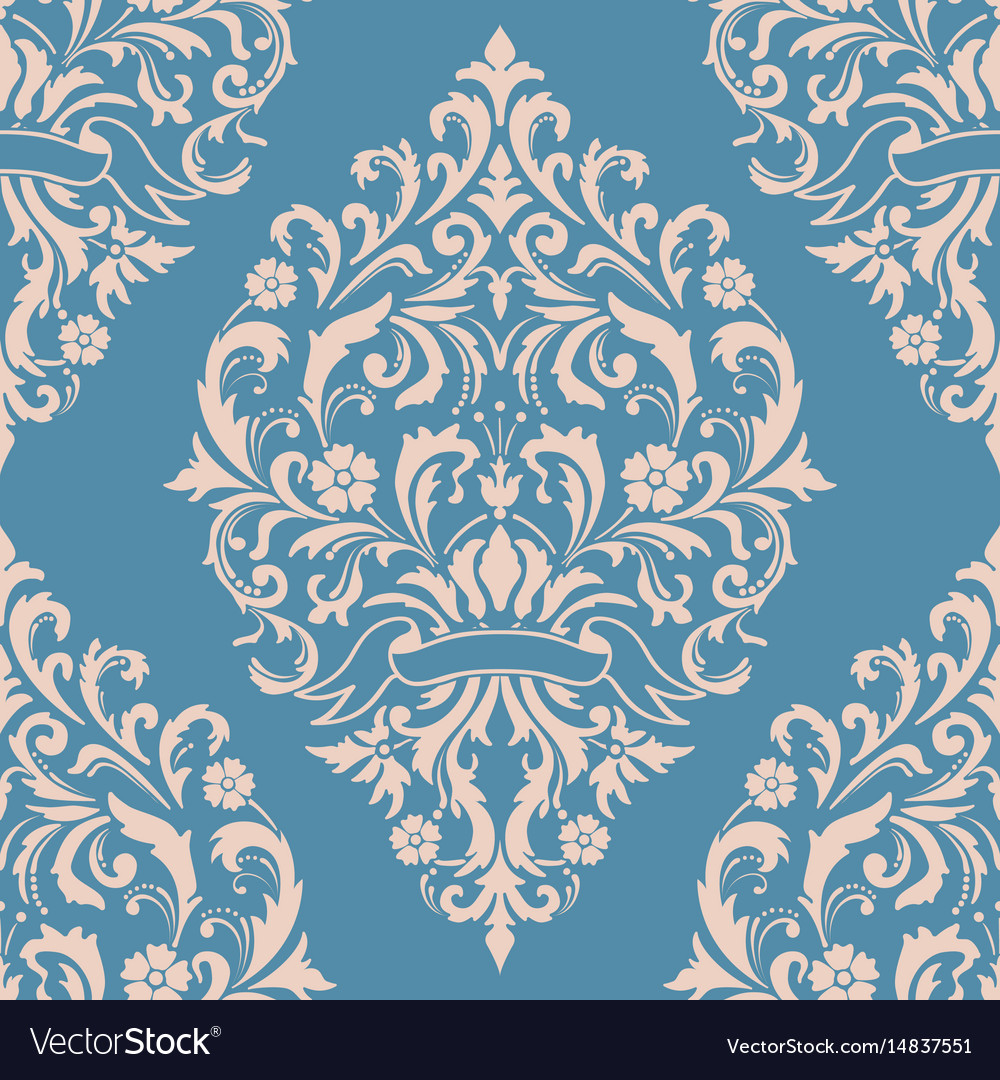 Damask seamless pattern element classical