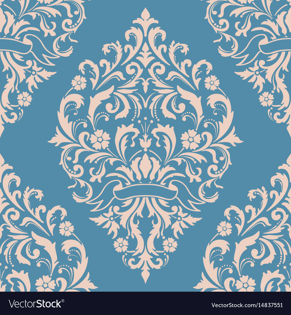 Damask seamless pattern element classical