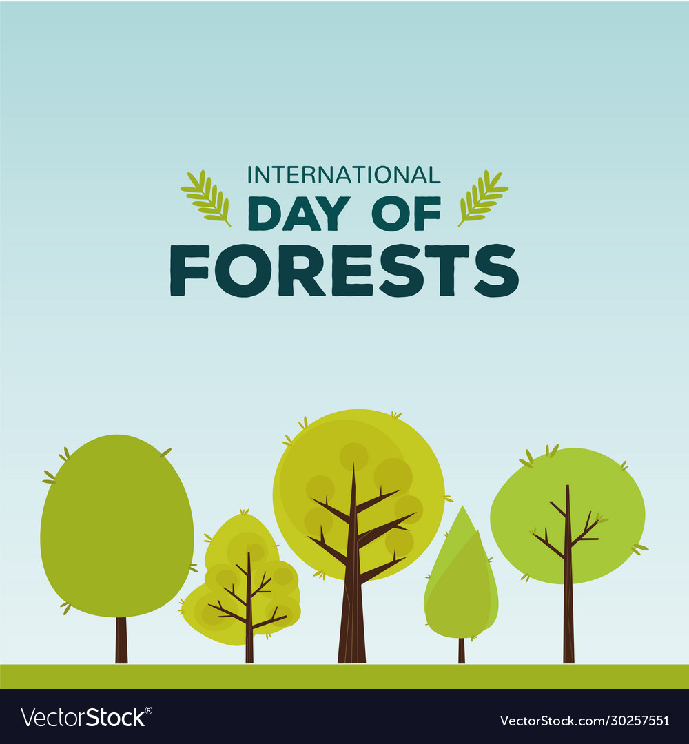 Forest day poster Royalty Free Vector Image - VectorStock