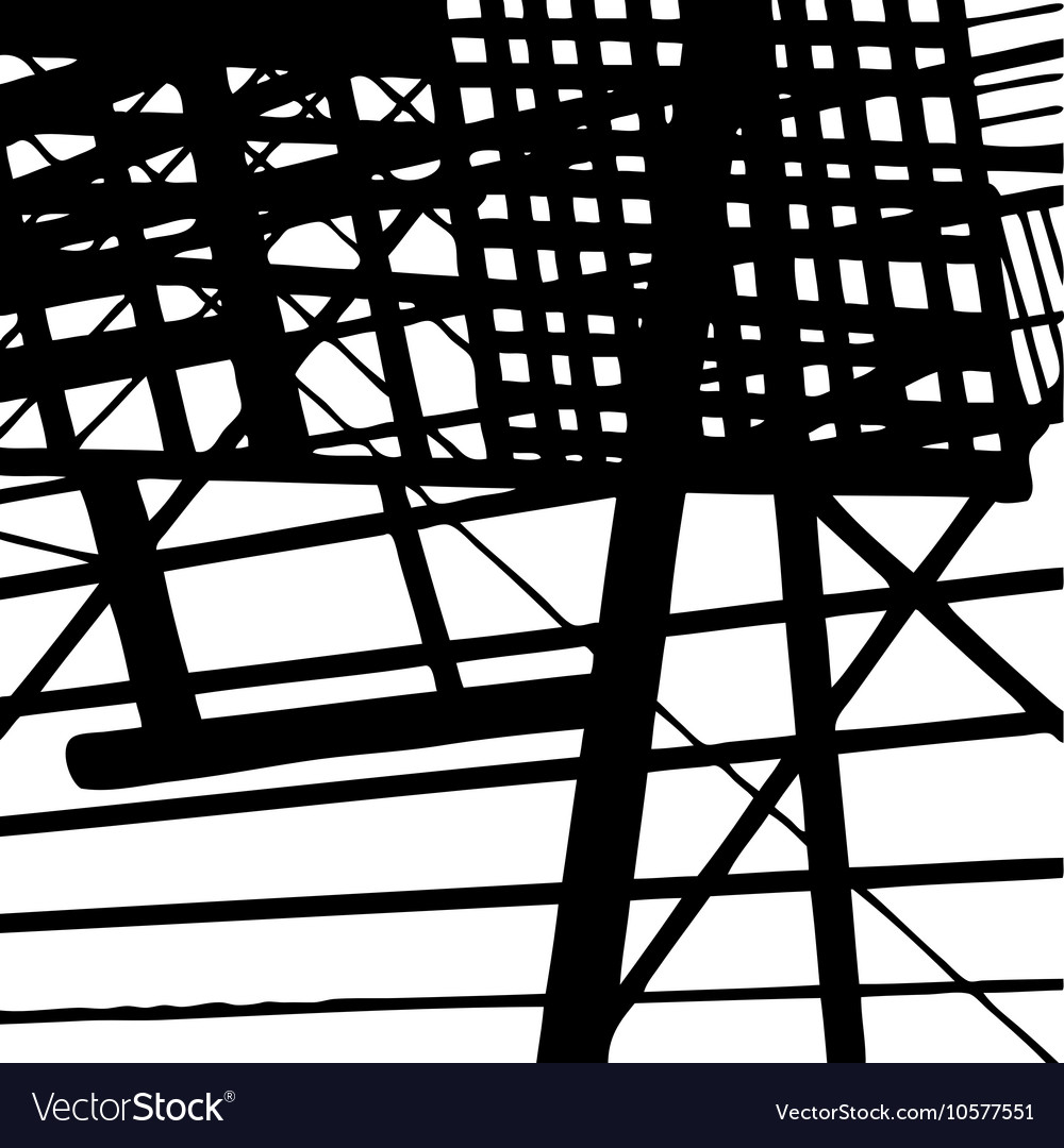 Hand-drawn seamless pattern with abstract