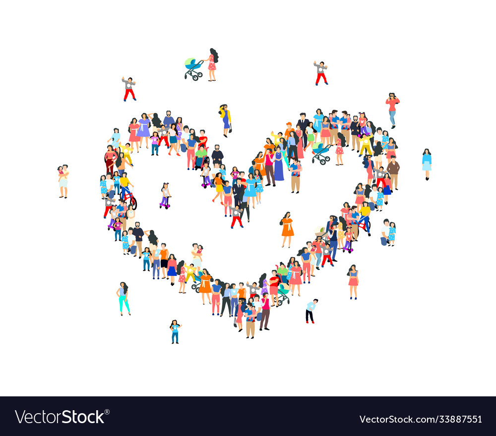 Heart with People - Unity & Support