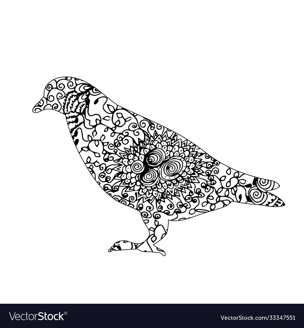 Isolated dove pattern
