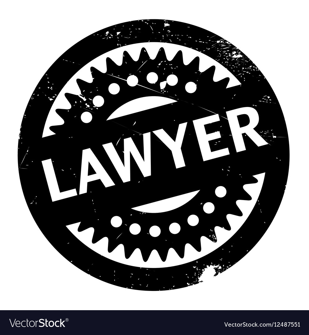 Lawyer rubber stamp