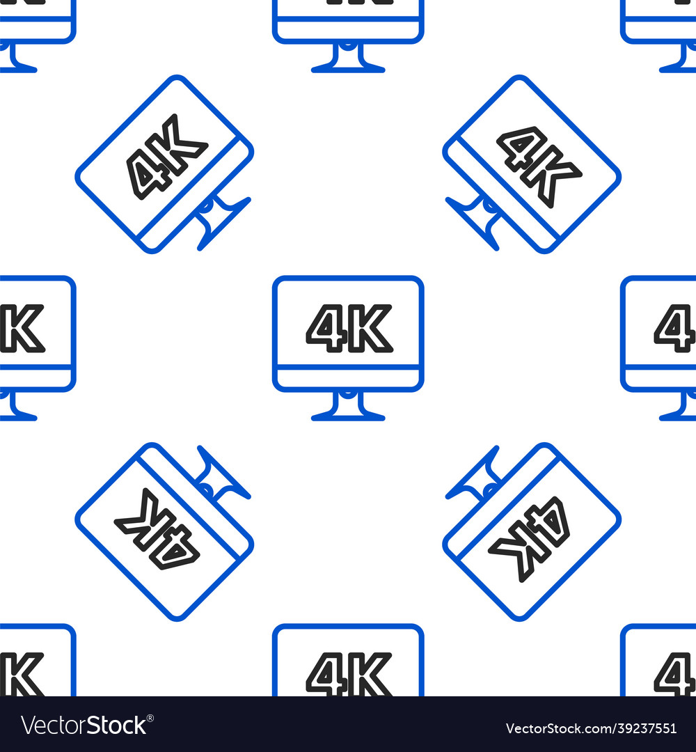 Line computer pc monitor display with 4k video