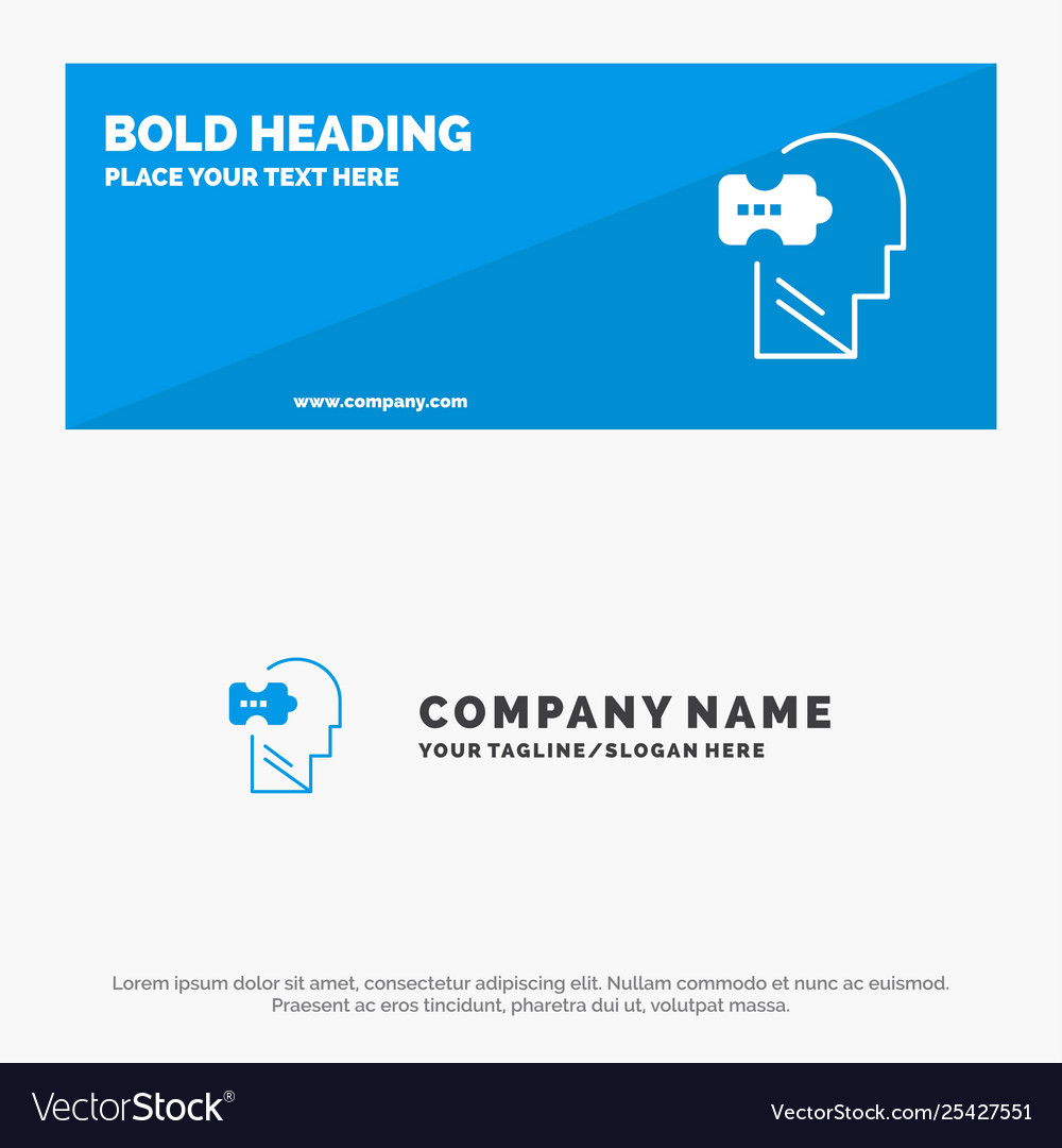 Logic mind problem solving solid icon website Vector Image Logic mind problem solving solid icon website