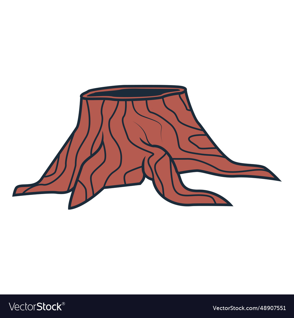 Lumberjack cut tree trunk icon