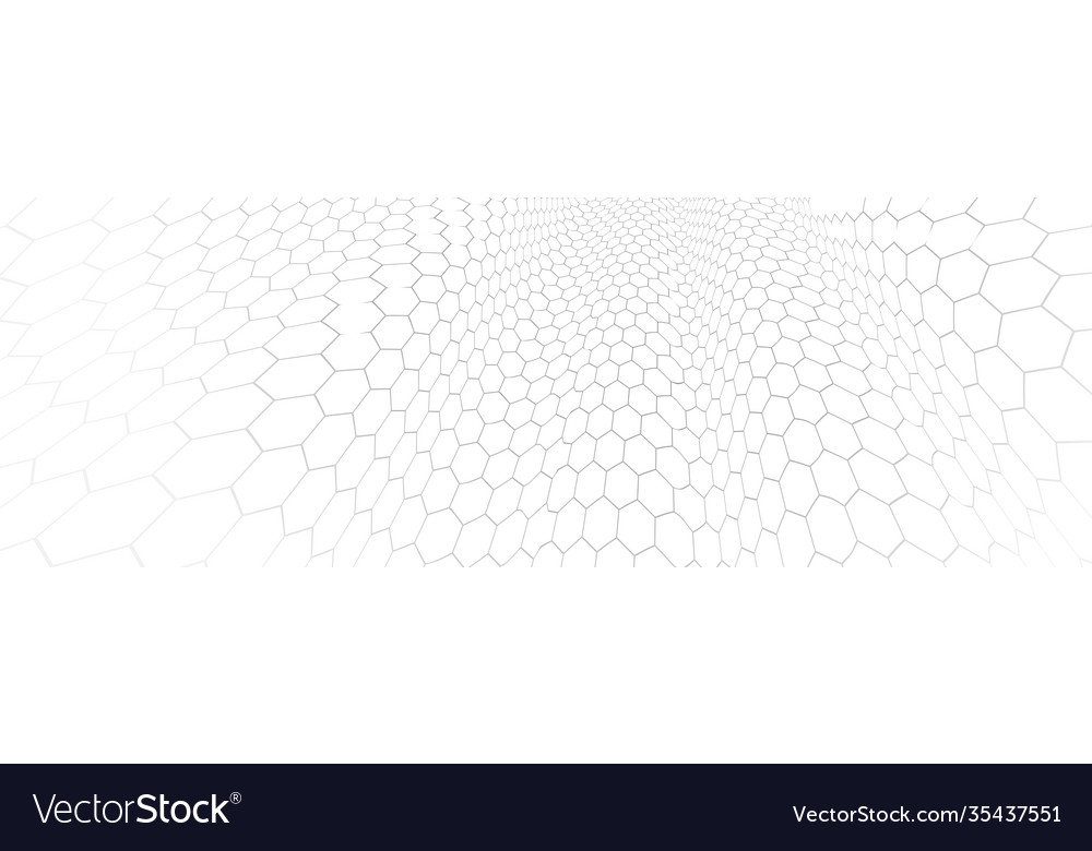 Technology abstract background with hexagons mesh vector image Technology abstract background with hexagons mesh