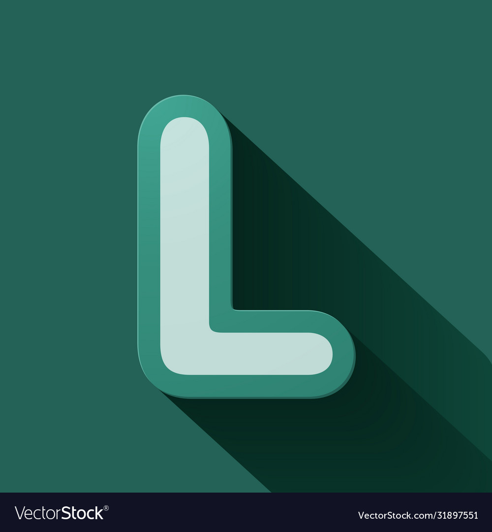 Volume icons alphabet l Royalty Free Vector Image