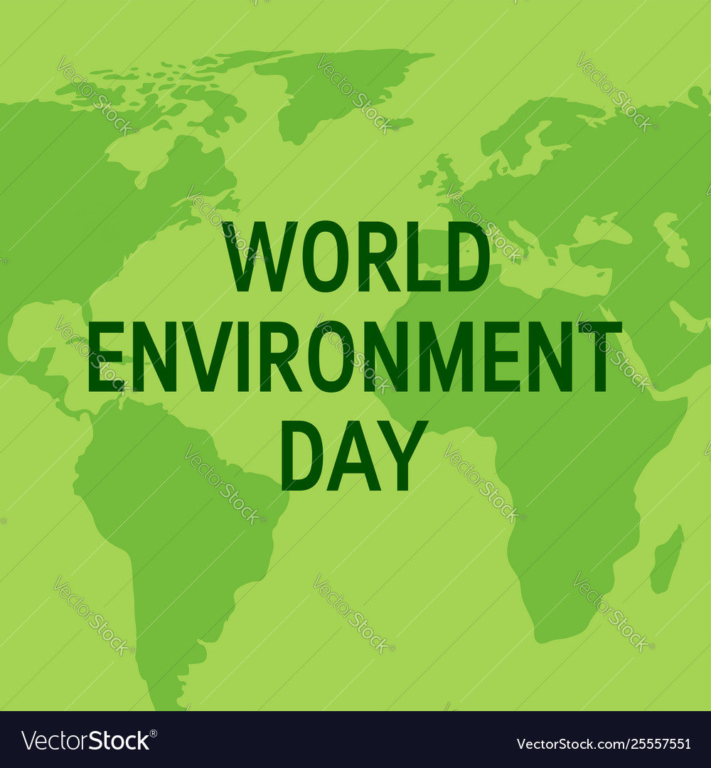 World environment day concept in paper cut style