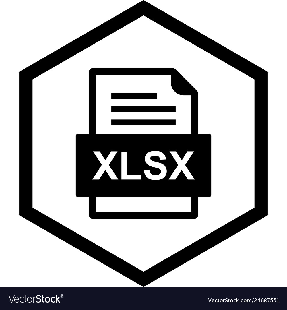 Xlsx file document icon