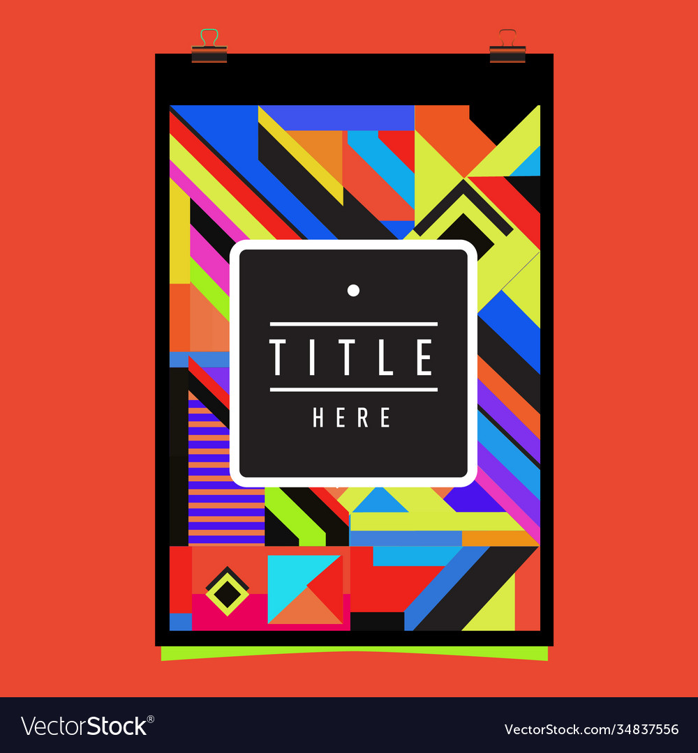 Abstract colorful geometric pattern background