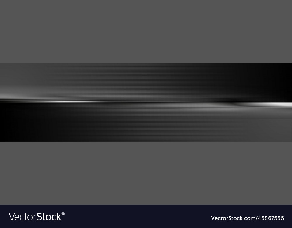 Black abstract background with smooth stripe Vector Image