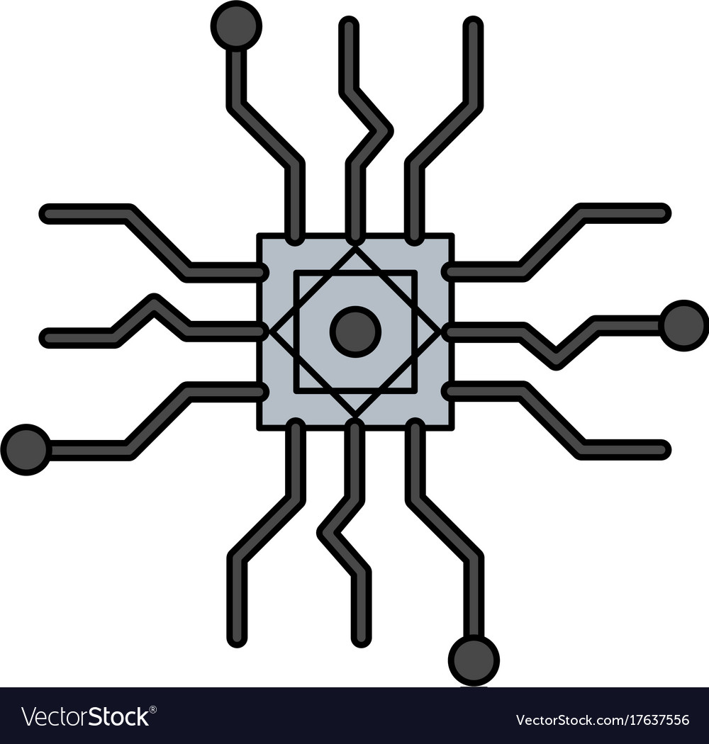Cpu chip icon image