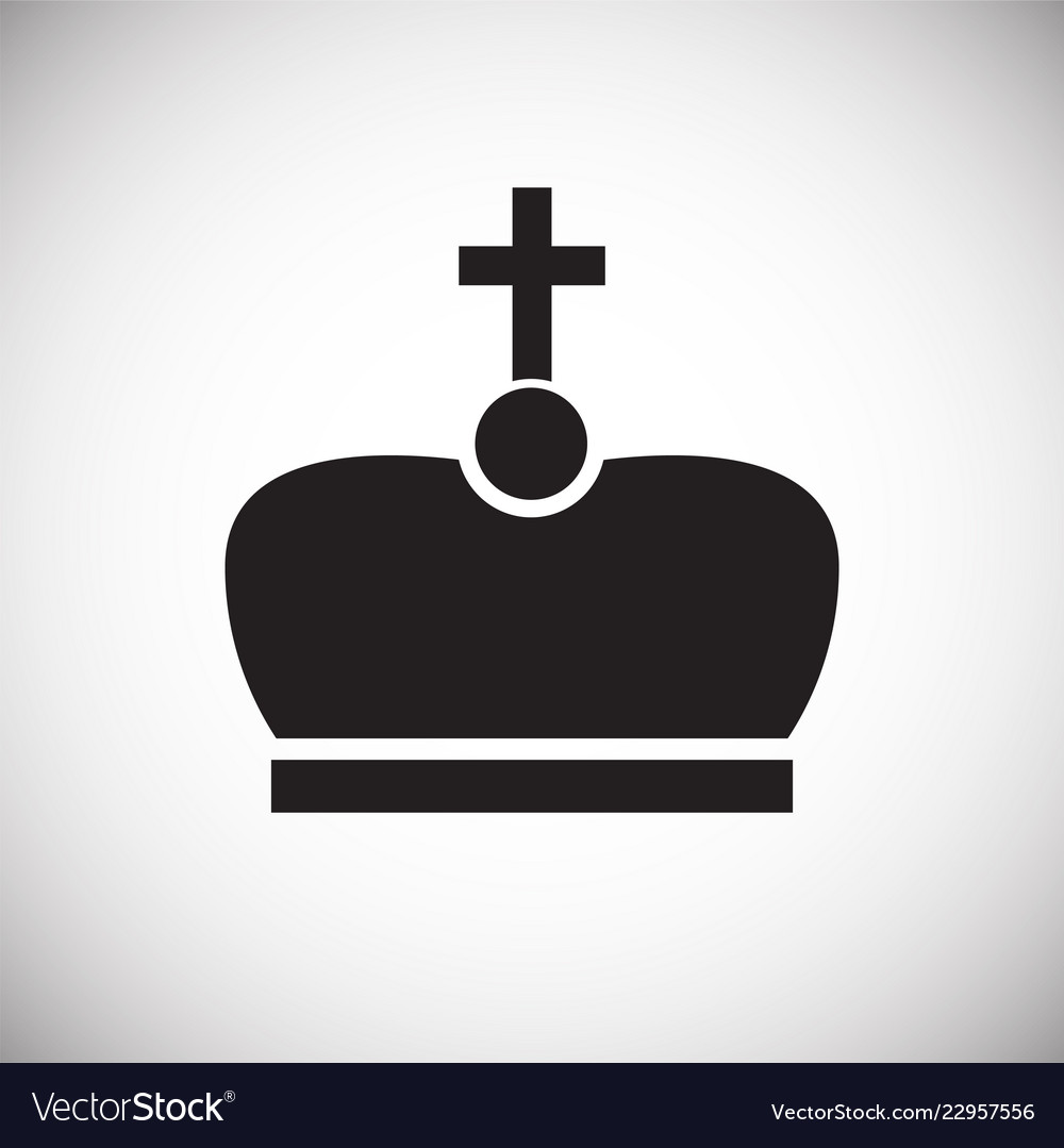 Crown on white background for graphic and web Vector Image