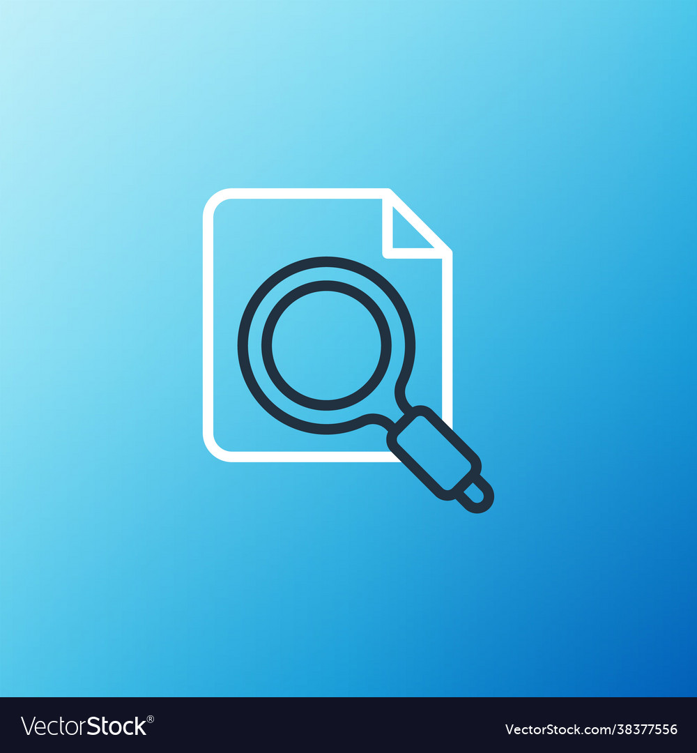 Line search concept with folder icon isolated