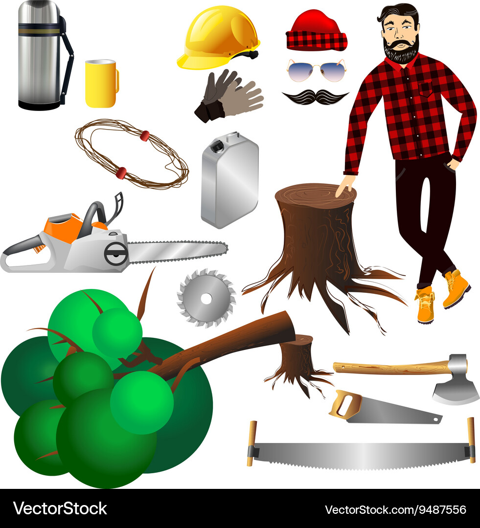 Lumberjack Royalty Free Vector Image - VectorStock